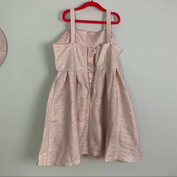 NWT Bardot Junior Blush Pink Gold Semi Formal Dress, Girl’s Size Large - Picture 2 of 10